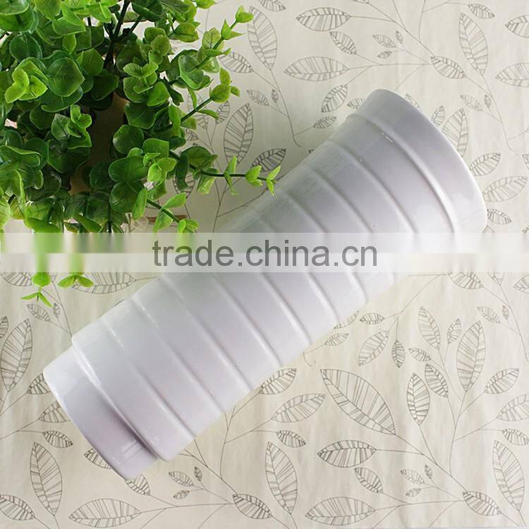 Unique Strip Ceramic Flower Vase, Chinese Ceramic Vases
