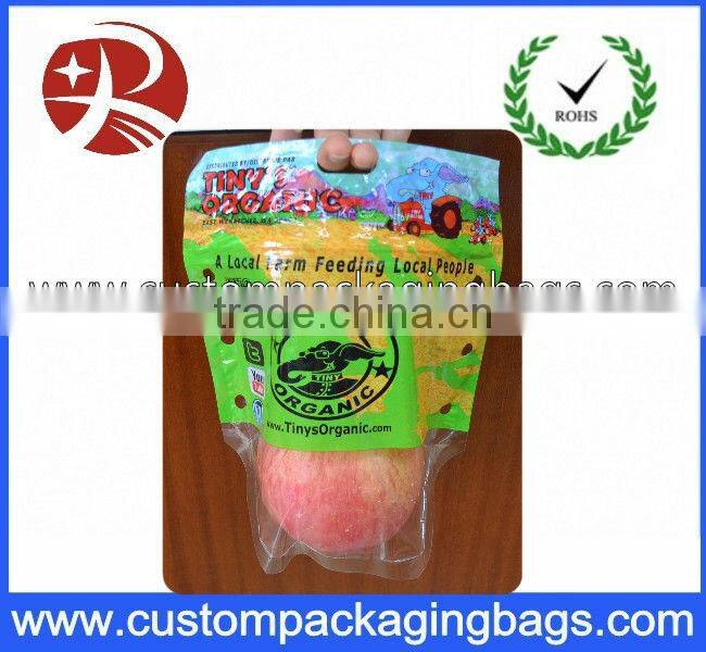 Bottom Gusset Fruit Packaging Bags Zipper Close Custom Made for Farm