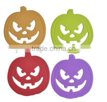 OEM/ODM colorful logo/patterns printed silicone cup mat