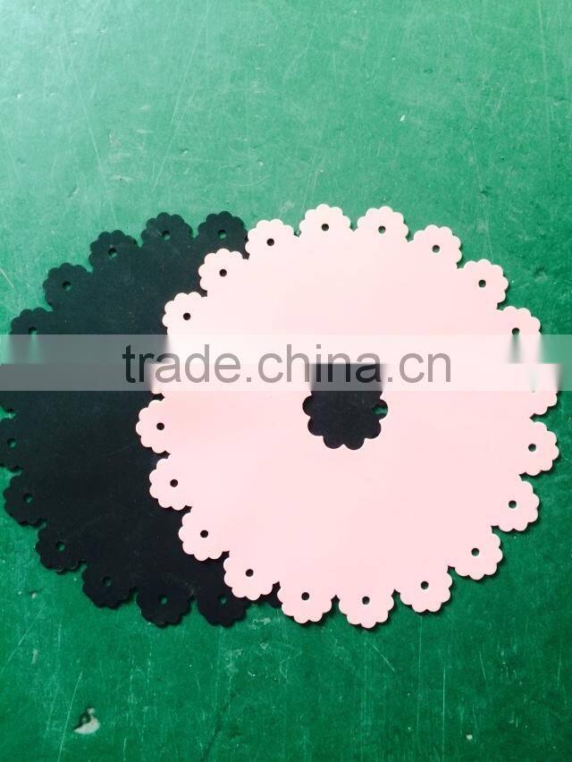 non-stick heat temperature circular lace silicone insulation pad / mat