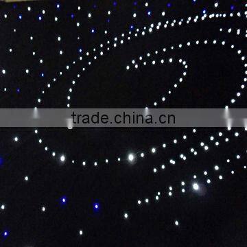 new design LED Monochrome starry sky cloth