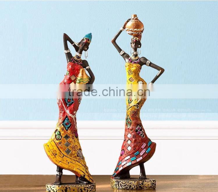 Carving Africa Style Resin Statue Home Decor