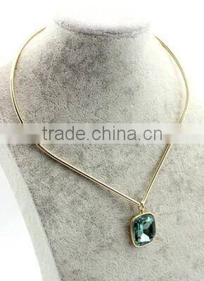 Elegant Statement Cheap Synthetic Gemstone Necklace