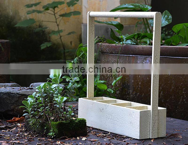 Good quality wholesale price antique succulent flower pot with handle