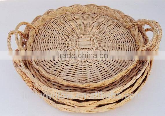 cheap round wicker tray for bread