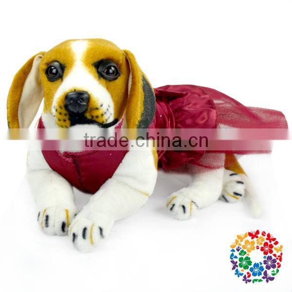 Wholesale High Quality Lovely Pet Dog Tutu Dress Cherry Chiffon Pet Dog Clothes