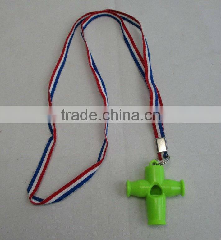 hot-selling samba plastic whistle/ cross whistle