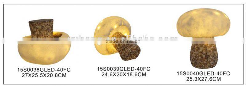 mushroom statue lighting garden lights decoration