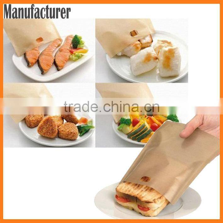 Microwave Toastabags Reusable Non-Stick Sandwich/Snack "In Toaster" Grilling Bags, 2 Pack