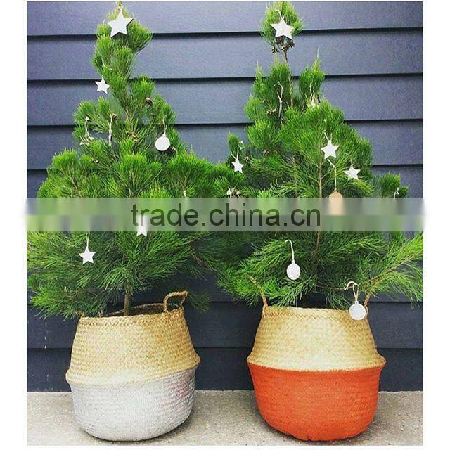 Christmas decoration belly basket planter