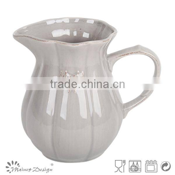 Emboss Crockery Stoneware Houseware colorful Pitcher