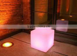 Fashion LED Cube Seat/LED Cube/Plastic Cube