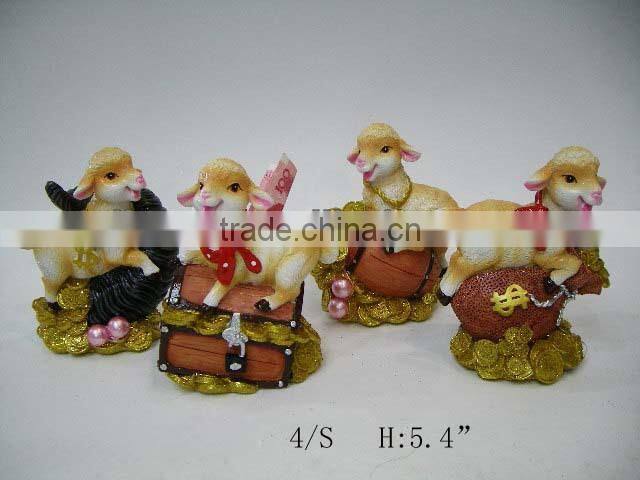 2015 fashion resin sheep crafts
