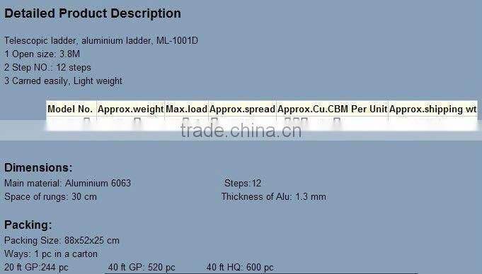 aluminium scaffolding ladder