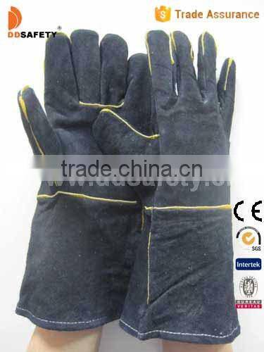 DDSAFETY High Quality Safety Equipment Leather Welder Work Gloves