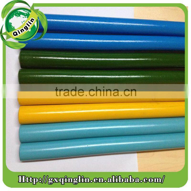 120X2.2CM PVC coated wooden broom mop handle stick with various design