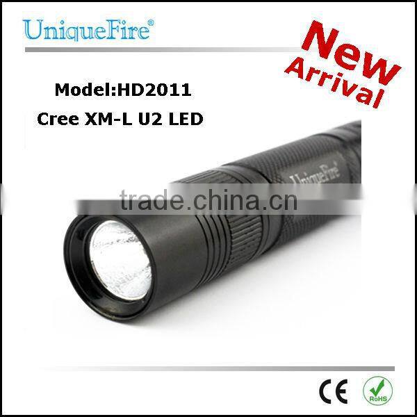 uniquefire 500 lumens 5w waterproof shockproof led torch flashlight long range