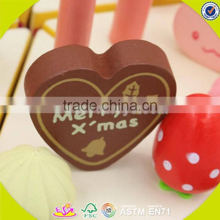 wholesale baby wooden cutting cake toy, elegant style kids wooden cutting cake toy, colorful wooden cutting cake toy W10B103
