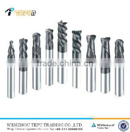 2/4 flute solid carbide end mill sharpener end mill cutter cutting tools of different shape