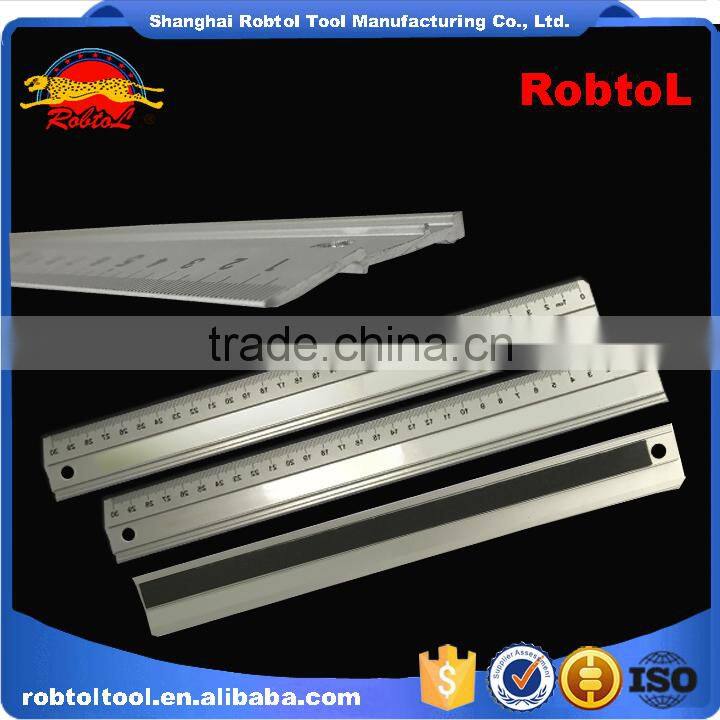 straight edge aluminum ruler cork backed no skid metric non marring rotting anodised finish etched scale