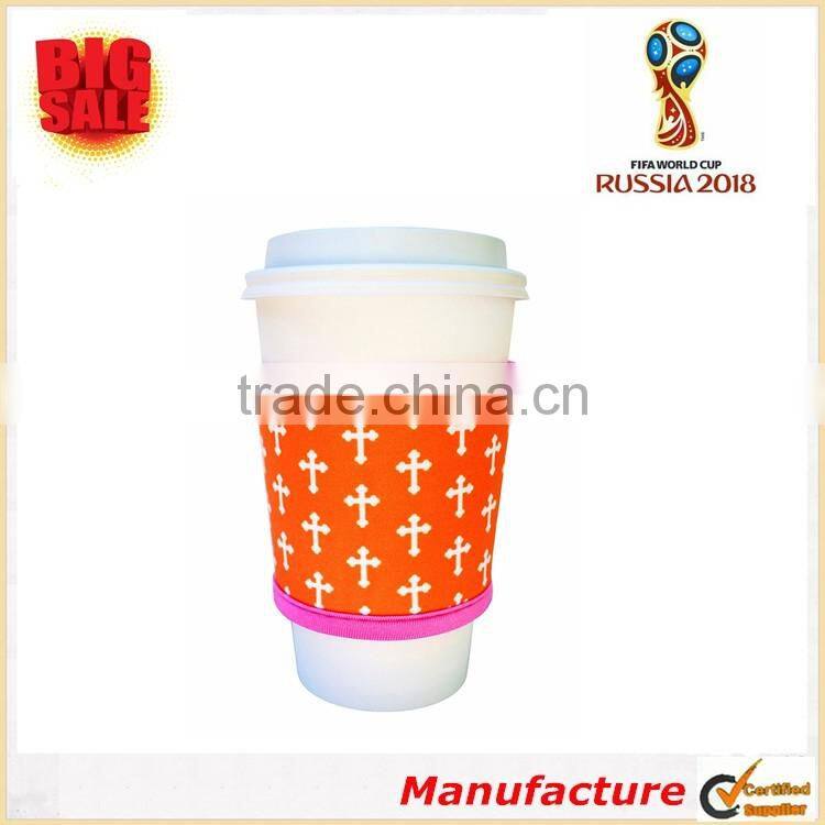 2018 World Cup Fashion Prints Beautiful Color and Design Neoprene Cup Sleeve Perfect Gift Drink Insulator Neoprene Cup Sleeve