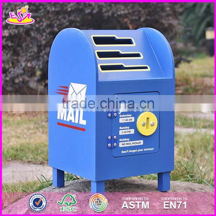 Best design educational toys wooden mail box toy for kids W10D122-S