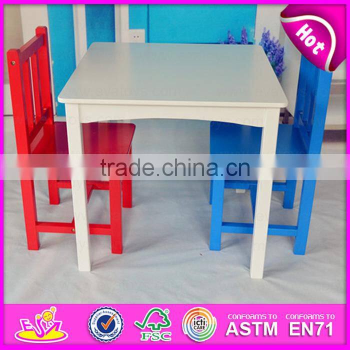 2015 New arrival kids table and chair set,Modern child study table and chair,Portable christmas wooden table and chairs WO8G144