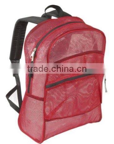 Mesh Back Pack with large main compartment