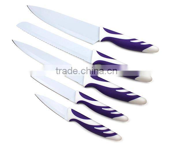 Household knife 5pc Non-stick Coated Knife Set