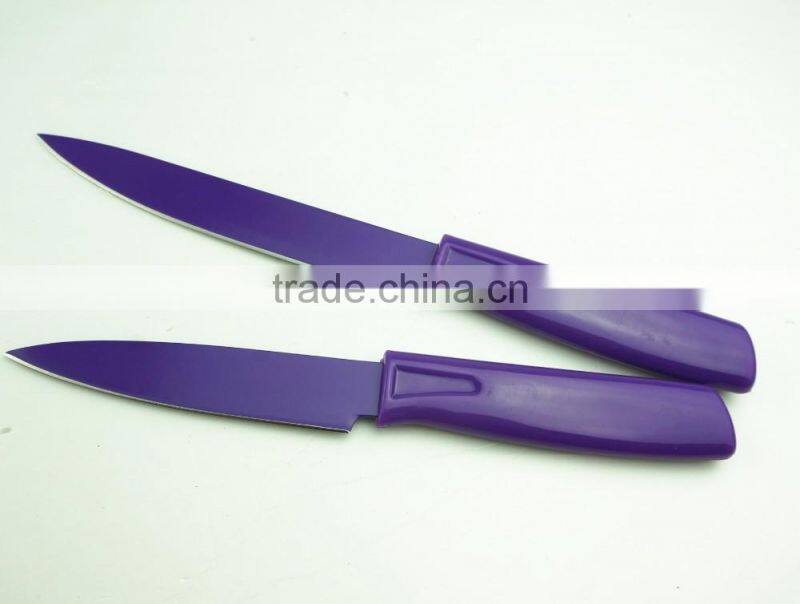 52008 5pcs non-stick knife with abs handle