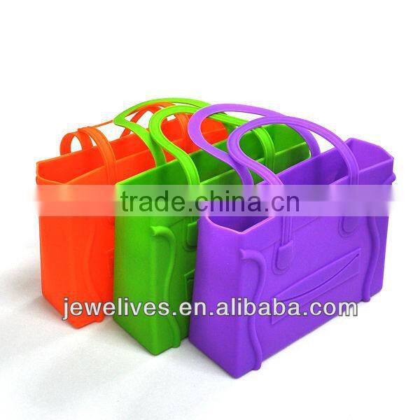 Custom made newest design fancy shape silicone rubber bag