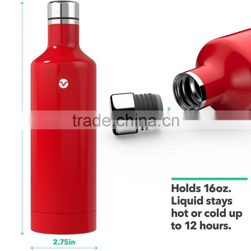 BPA Free with Leak Proof Lid Sports Stainless Steel Insulated Water Bottle