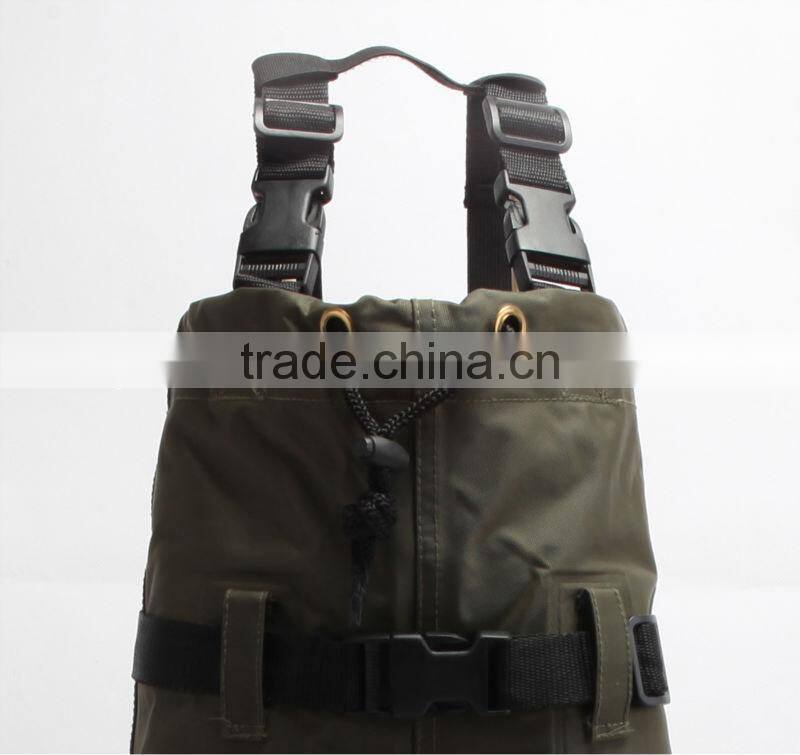 70D Nylon PVC coating kids chest wader
