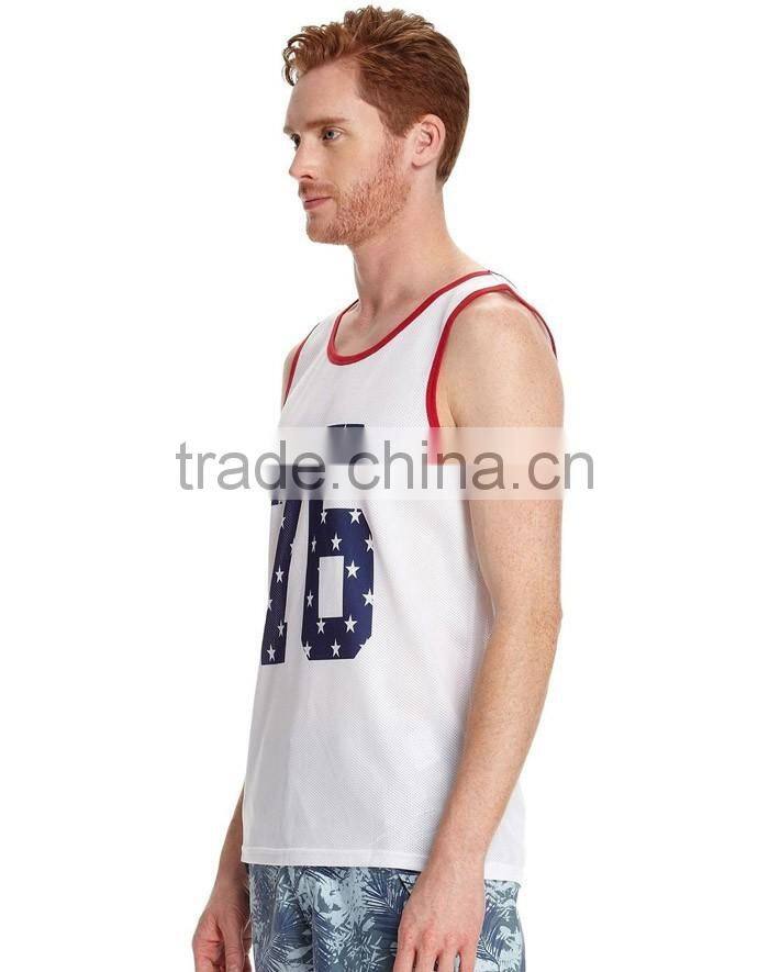 wholesale trendy printed sports singlets