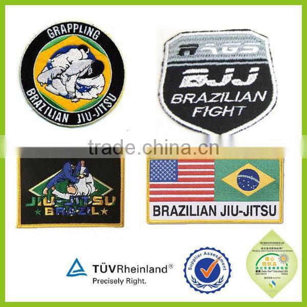 Factory cheap custom embroidered rose patch