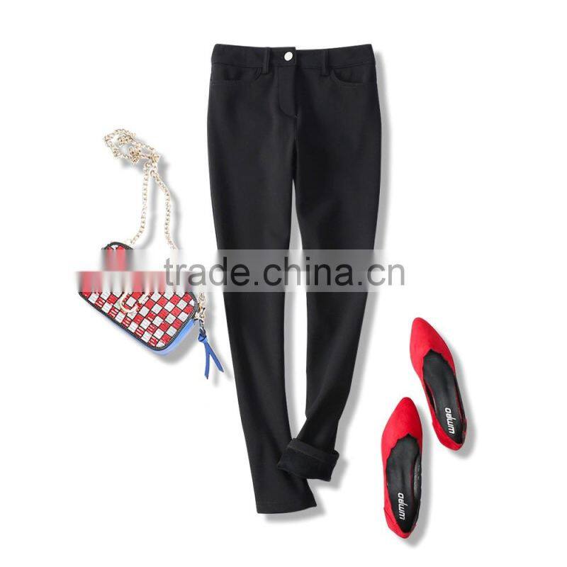 2016 women winter thick warm causal pants ladies tight pants trousers