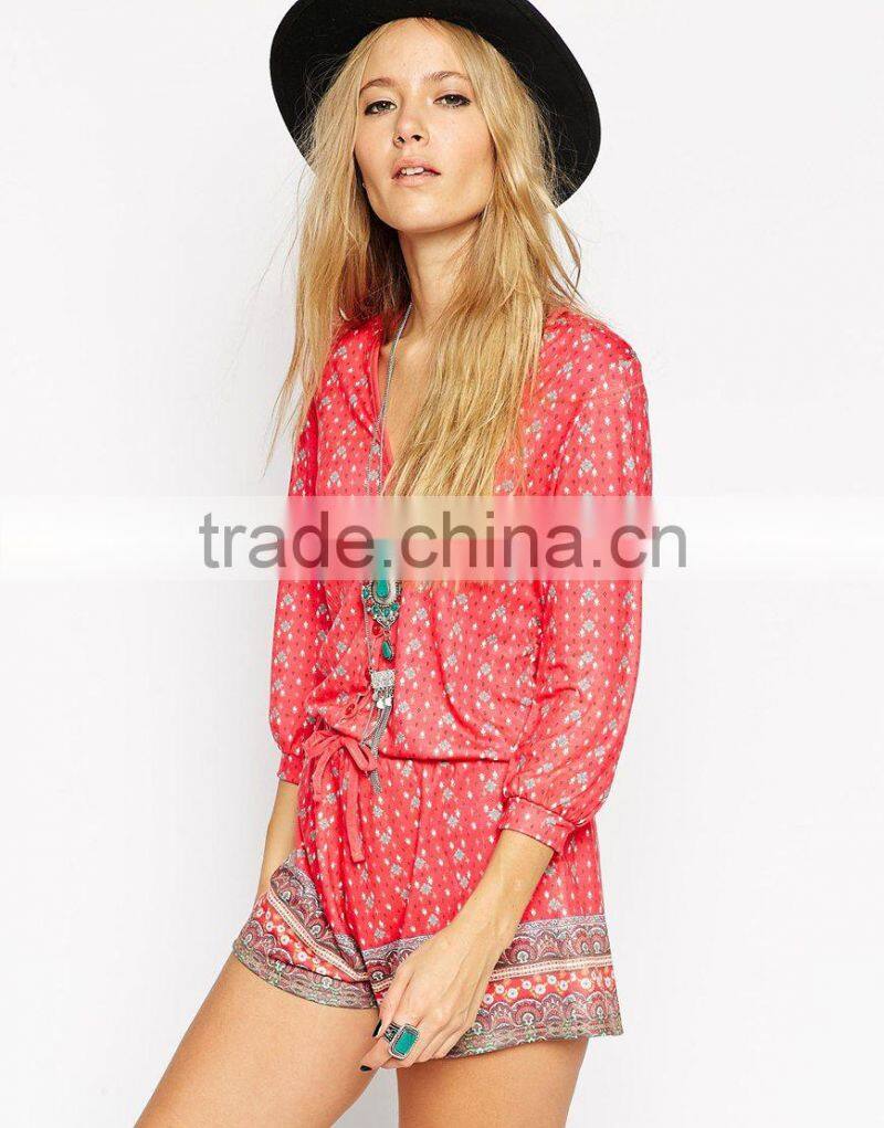 2015 fashionable hot sale OEM customized FESTIVAL Gypsy Romper