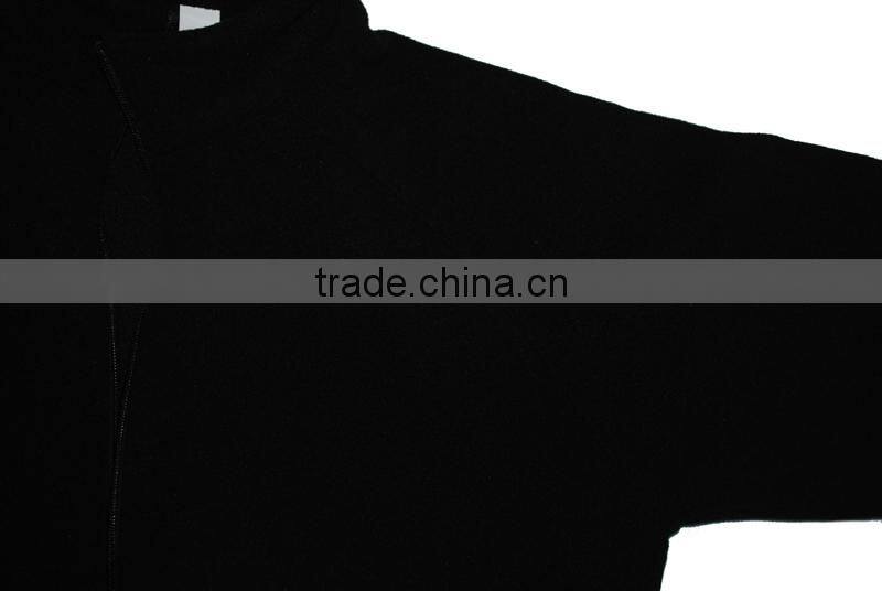 Hight quantity mens polar fleece black jacket