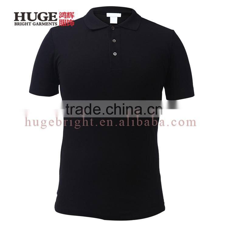 Three Button Closure Short sleeve Classic Polo Shirt