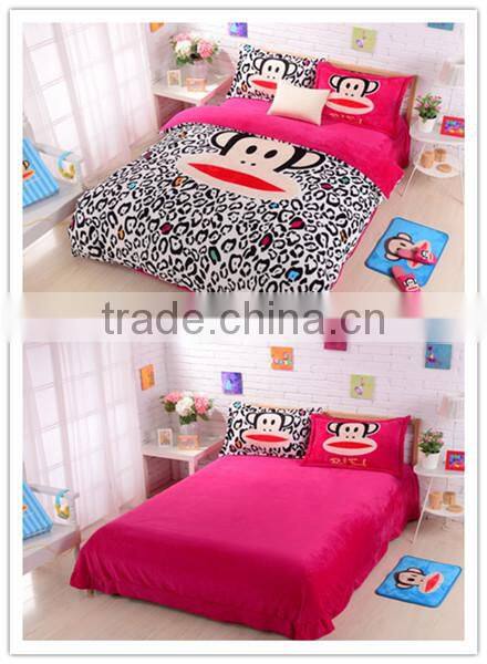 Shan dong high quality super soft flannel fabric for bedding