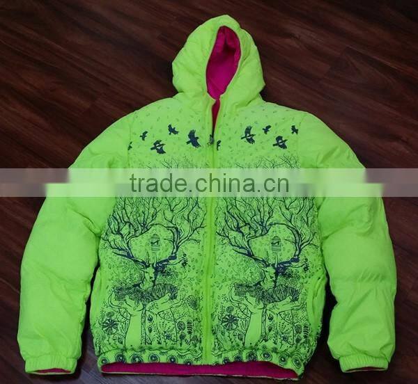 wholesale winter coat reversible style stock lot garments