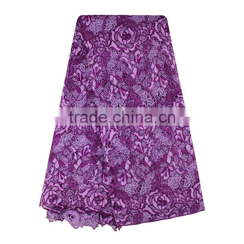 Nigeria Traditional Wedding Dress Fabrics 3D African Guipure Lace Fabric