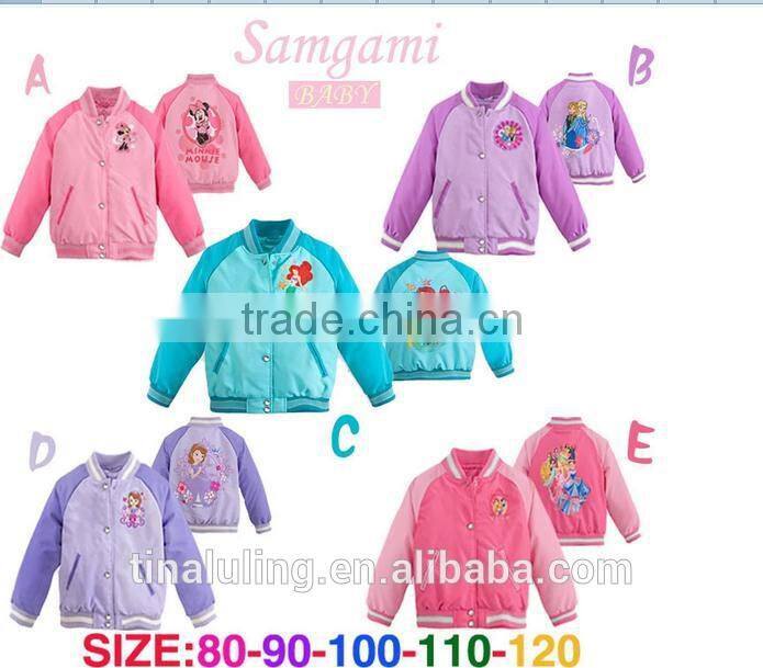 Wholesale baby girls blue beauty fish cartoon hoodies children sweatshirts