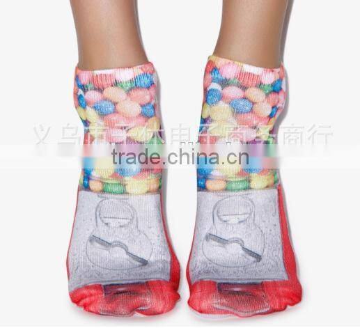 sublimation sock woman/custom sublimate sock/digital print socks