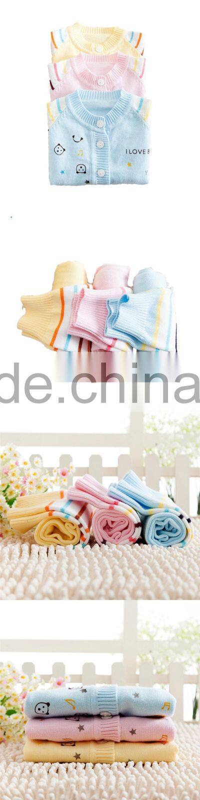 Top quality 0-24 months Anti-Static 100% cotton newborn baby boy clothing sets