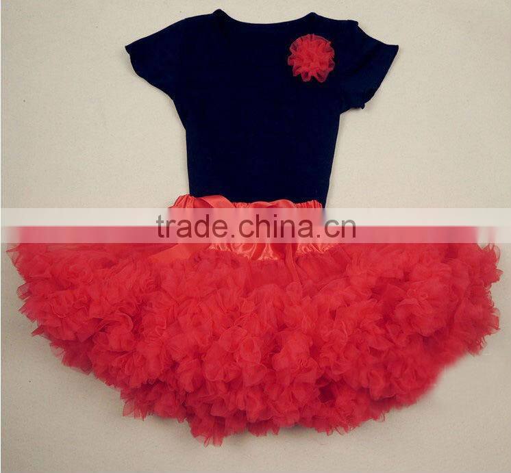 Yiwu Factory Direct Sales pettiskirt set with flowers for kids