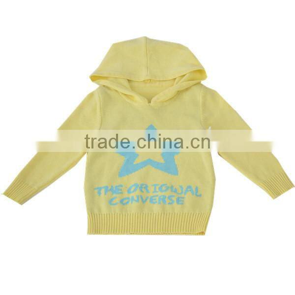 2014 Hoodies jacquard pullover sweater for boys