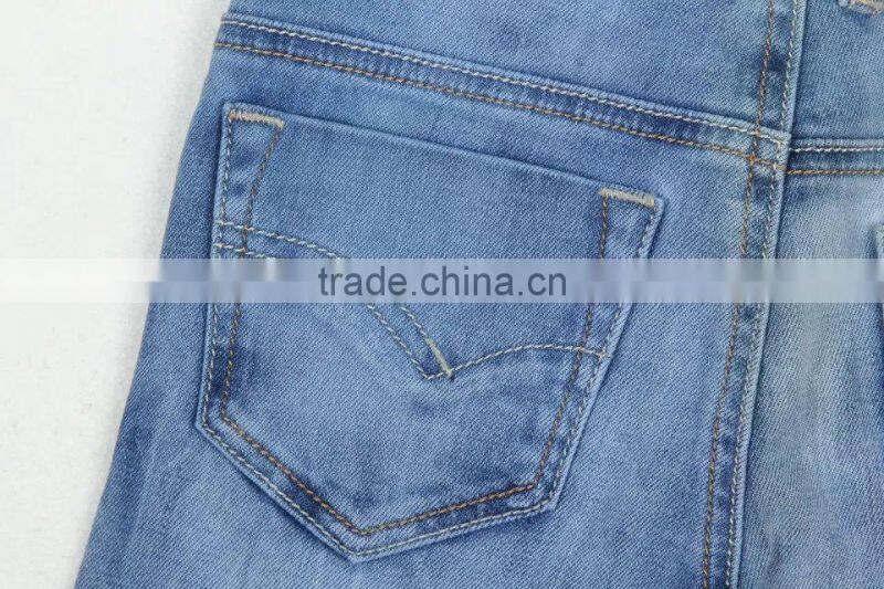 Boys acid blue OEM/Wholesale HIGH-END100% cotton jeans kids fashion denim jean