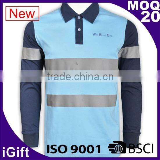 IS09001/BSCI Factory high visibility reflective safety polo shirt