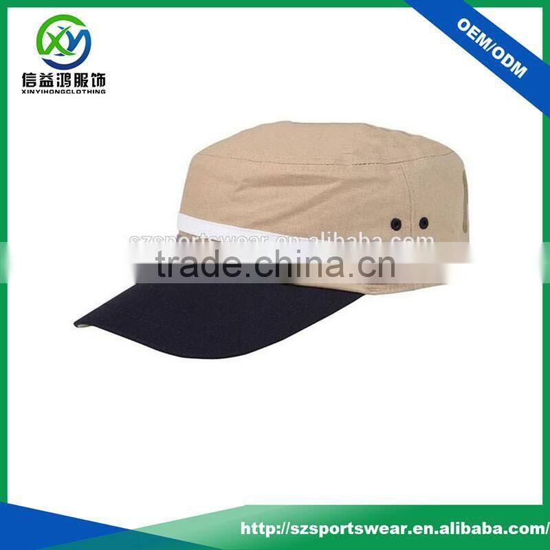 Custom color combination high quality cotton fabric sports caps/golf caps
